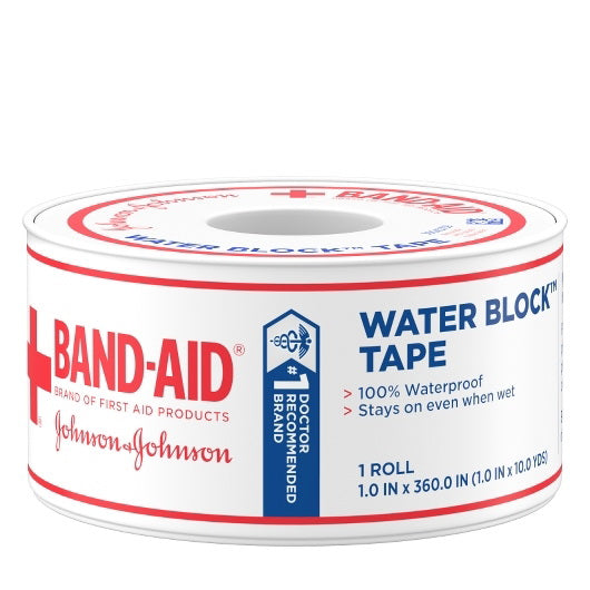 Kenvue Johnson & Johnson Bandaid Waterproof Tape Bandages 4 - 6 - 1 Cnt - 1 Count - 24 Per Case