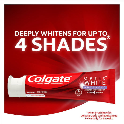 Colgate-palmolive Colgate Optic White Advanced Toothpaste 4 -6 - 3.2 Ounce