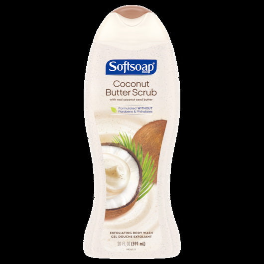 Colgate-palmolive Softsoap Coconut Scrub Body Wash 4 - 20 Ounce