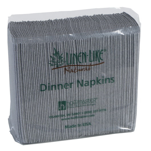 Hoffmaster Napkin Dinner 15.5 X 17 1/8 Fold Linen-like Natural? Recycled Onyx Black - 4 Per Case