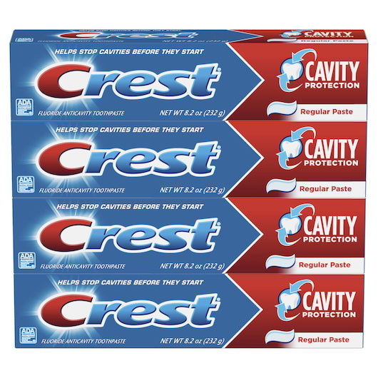 P&g Retail- Health & Beauty Crest Quad Pack Cavity Regular Paste 10 - 4- 8.2 Ounce