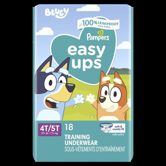 P&g Retail- Health & Beauty Pampers Easy Ups Training Underwear for Boys 4 - 18 Cnt - 18 Count - 4 Per Case