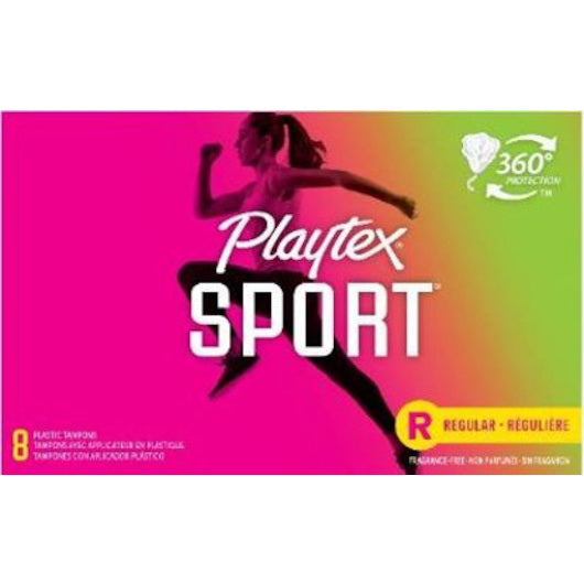 Edgewell Personal Care Playtex Sport Regular 4 - 12 - 8 Cnt - 8 Count - 48 Per Case