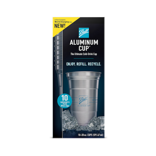 Ball Corporation Top Cup 20 Ounce Aluminum Cup Display Case 1 - 16 Cnt