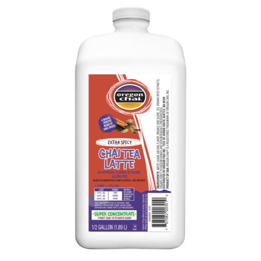 Kerry Food And Beverage Oregon Chai Extra Spicy Super Concentrate Ga .5 Gallon - 4 Per Case