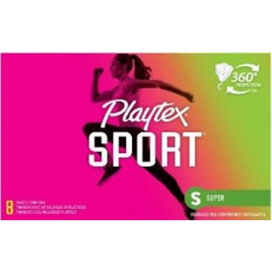 Edgewell Personal Care Playtex Sport Super 4 - 12 - 8 Cnt - 8 Count - 48 Per Case