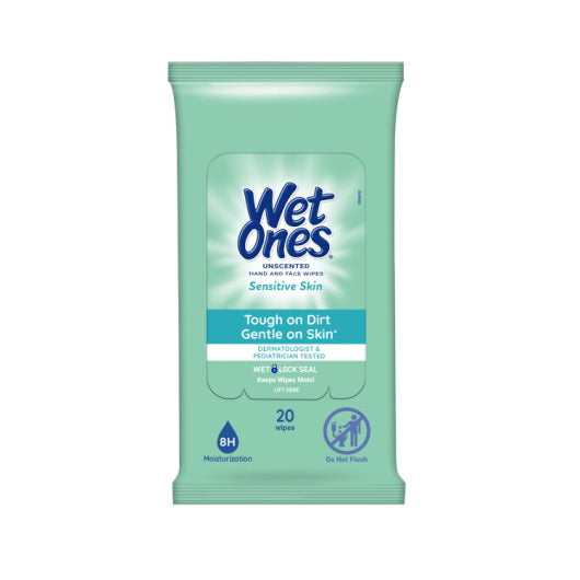Edgewell Personal Care Wet Ones Travel Pack Hand & Face 10 - 20 Cnt - 20 Count - 10 Per Case
