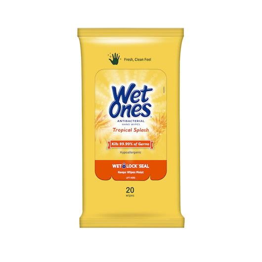 Edgewell Personal Care Wet Ones Tropical Splash 10 - 20 Cnt - 20 Count - 10 Per Case