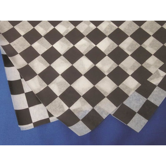 Durable Packaging Black Check Wax Sheets 2 - 1000 Each - 2 Per Case