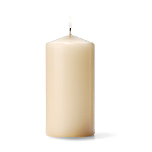 Hollowick Inc. Ivory 3 Inch Diameter Extra 6 Inch Hour Plain 1 - 12 Each - 1 Per Case