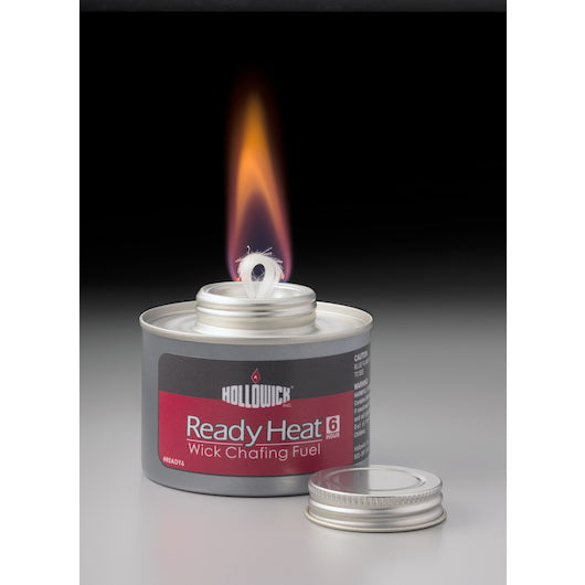 Hollowick Inc. Ready Heat 6 Hr Screw Top Liquid Wick Chafing Fuel 1 - 24 Each - 1 Per Case
