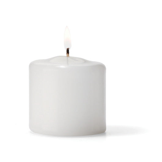 Hollowick Inc. White 2.5 Inch Diameter Pillar Candle 1 - 36 Each - 1 Per Case