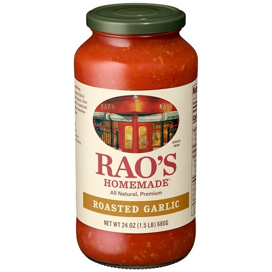 Rao's Homemade Roasted Garlic Sauce 24 Ounce Size - 12 Per Case