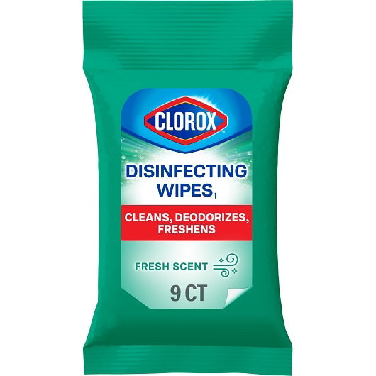 Clorox Prof. Prod. Cleaning Clorox Disinfecting Wipes to Go Fresh Scent 24 - 9 Cnt - 9 Count - 24 Per Case