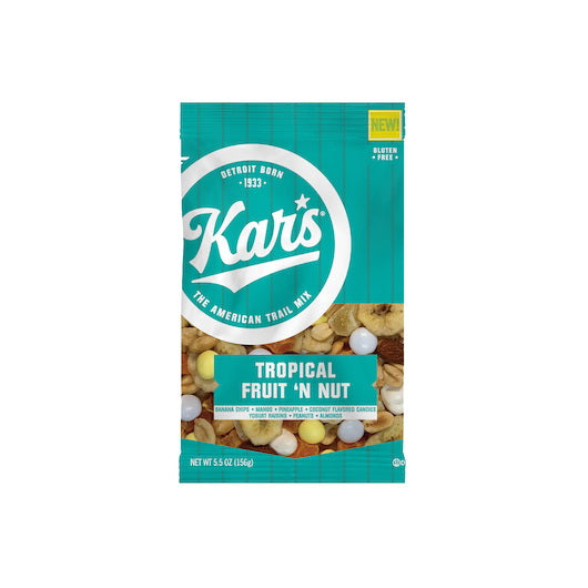 Kar's Nuts Tropical Fruit & Nut 5.5 Ounce Size - 12 Per Case
