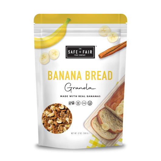 The Safe + Fair Company S+f Granola Banana Bread 12 Ounce Size - 6 Per Case