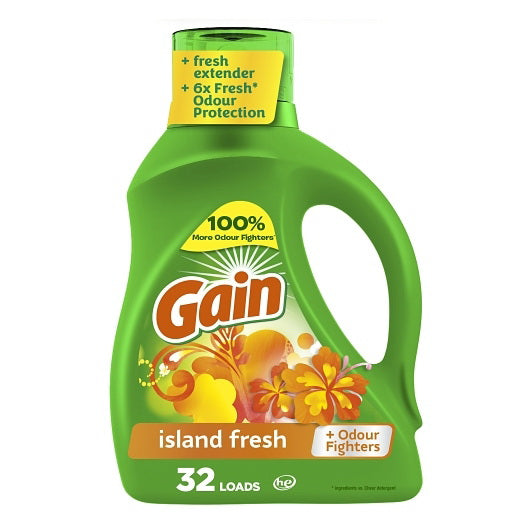 P&g Retail Gain Base Laundry Detergent Liquid High Sudsisland Fresh Aroma Boost 6 - 46 Fo - 46 Fluid Ounce - 6 Per Case