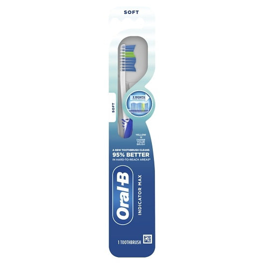 P&g Retail- Health & Beauty Oral B Indicator Adult Manual Toothbrush Long Handle Soft 12 - 6 - 1 Cnt - 1 Count - 72 Per Case