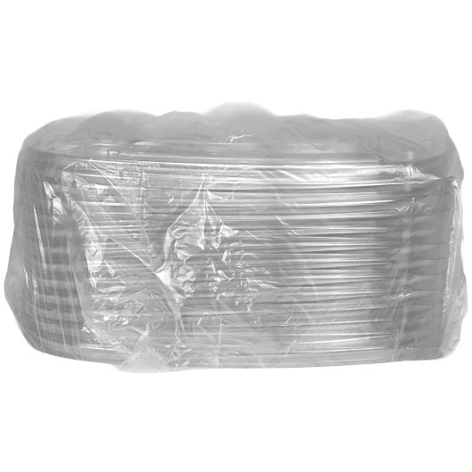 D & W Fine Pack Forum 14" Square Ps 5-Comp. Flat Lid W/5 Vents - 48 Per Case