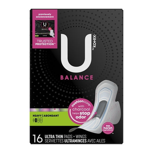 Kimberly Clark U By Kotex Suprprem Ultrathn Hvywng Pad 16 - 16 Count - 6 Per Case