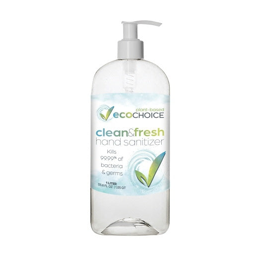 Sterno Products 1 Liter Ecochoice By Sterno Hand Sanitizer Clean & Fresh 8/Cs - 8 Per Case