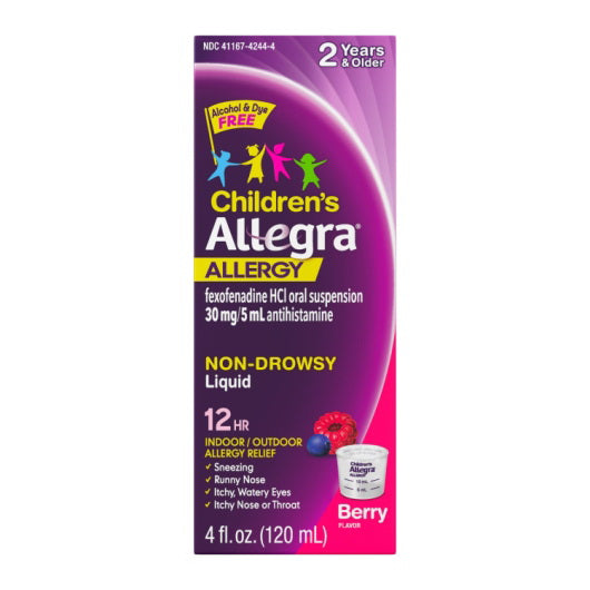 Chattem Inc Allegra Childrens Relief Oral Suspension 6 - 4 - 4 Fo - 4 Fluid Ounce - 24 Per Case