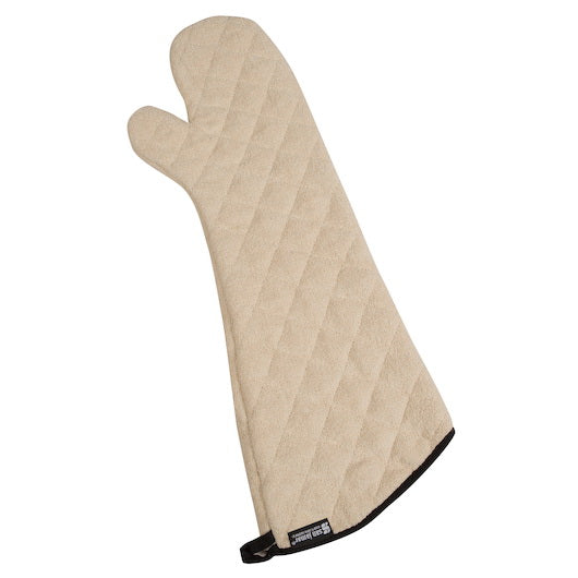 San Jamar Terry Oven Mitts Heavy Duty Protects to 500 F 24" - 1 Per Case
