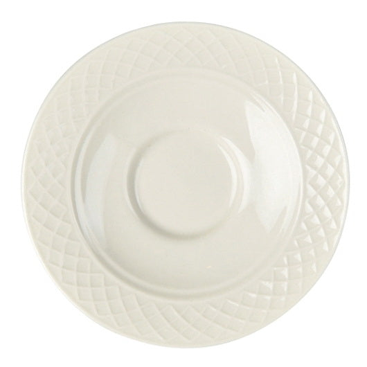 Homer Laughlin China Homer Laughlin Saucer 5 5/8 in Gothic Blanc 1 - 3 Dozen - 1 Per Case