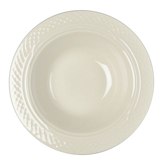 Homer Laughlin China Homer Laughlin Grapefruit Bowl 7 1/4 in X 1 5/8 in (10 1/2 Ounce) Gothic Blanc 1 - 3 Dozen