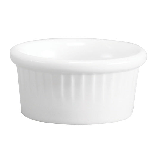 Hall China Company Hall China Fluted Ramekin 3 1/4 in X 1 3/8 in (4 Ounce) White 1 - 3 Dozen