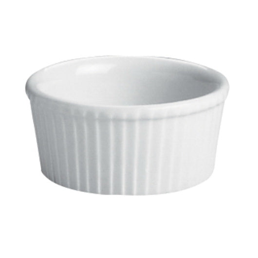Hall China Company Hall China Fluted Ramekin 2 7/8 in X 1 3/8 in (2 3/4 Ounce) White 1 - 3 Dozen