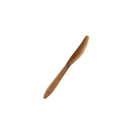 Sustainable Agave The Sustainable Agave Company 6.7" Agave Brown Knife - Bulk 1 - 1000 Pc - 1 Per Case
