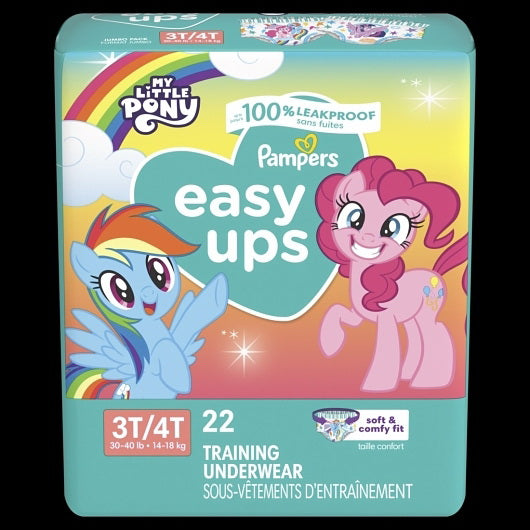 P&g Retail- Health & Beauty Pampers Easy Ups Training Underwear Girls 3 T-4 T Jumbo 4 - 22 Each - 4 Per Case