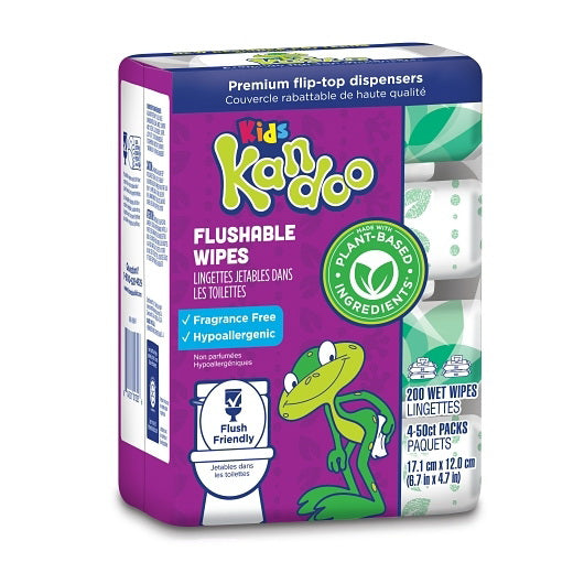 Nehemiah Kandoo Flushable Wipes - Sensitive Flip Top 6 - 200 Cnt - 200 Count - 6 Per Case