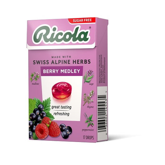Ricola Sf Berry Medley 17 Count Box 10 X 12