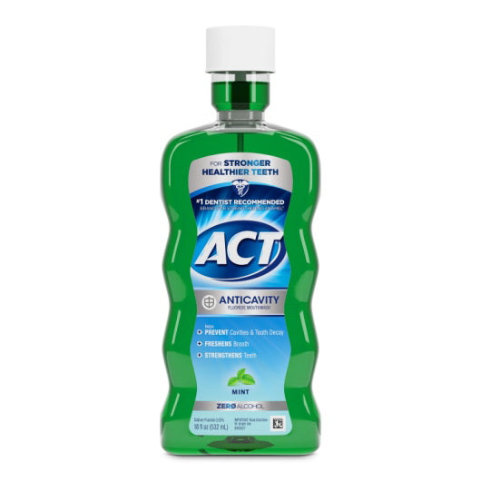 Chattem Inc Act Alcohol Free Mint Mouthwash 4 - 6 - 18 Fo - 18 Fluid Ounce - 24 Per Case