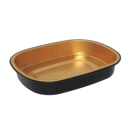 Durable Packaging Durable Small Black & Gold Pan 1 - 300 Each - 1 Per Case