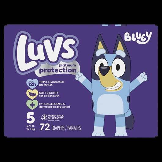 P&g Retail- Health & Beauty Luvs Platinum Protection Diapers Base Version 5 X Box 5/Junior 1 - 72 Cnt - 72 Count - 1 Per Case
