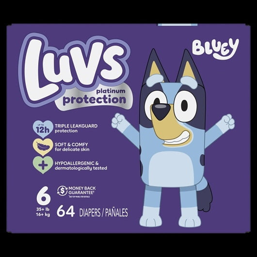 P&g Retail- Health & Beauty Luvs Platinum Protection Diapers Base Version 5 X Box 6/Giant 1 - 64 Cnt - 64 Count - 1 Per Case