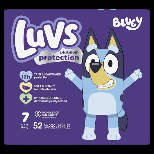 P&g Retail- Health & Beauty Luvs Platinum Protection Diapers Base Version 5 X Box 7/Giant Plus 1 - 52 Cnt - 52 Count - 1 Per Case