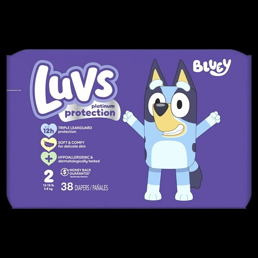 P&g Retail- Health & Beauty Luvs Platinum Protection Diapers Base Version 2 X/duo 2/Mini 2 - 38 Cnt - 38 Count - 2 Per Case