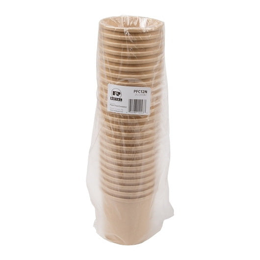Amercare Royal 12 Ounce Kraft Paper Food Container 20 Packsof 25 Per Case Version Two