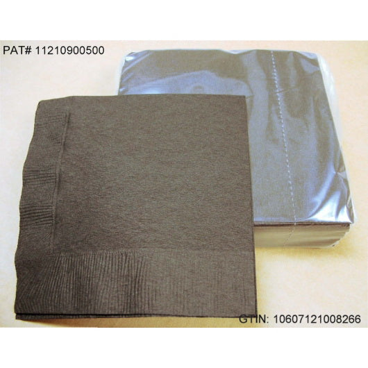 Paterson Paper Paterson Black Beverage Napkin 20 - 50 Each - 20 Per Case