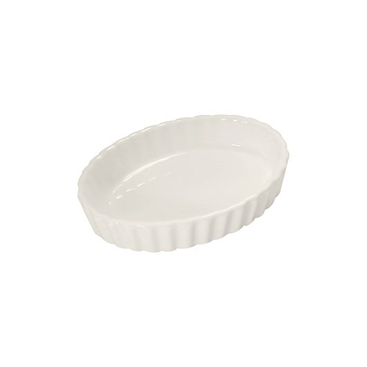 Steelite Brands Diversified Ceramics Oval Creme White Bruleedish 6 Ounce 1 - 24 Each