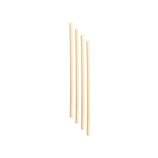 Strawfish 4.75" Stirrer Unwrapped Natural Biodegradable 10 - 500 Cnt - 500 Count - 10 Per Case