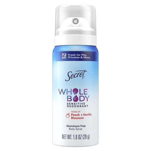 P&g Retail- Health & Beauty Secret Whole Body Peach & Vanilla Anti-perspirant Deodorant Spray 4 - 6 - 1 Ounce