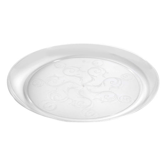 Emi Yoshi Inc. Fineline Settings 9" Clear Round Dinner Plate 12 - 20 - 240 Cnt - 240 Count - 240 Per Case