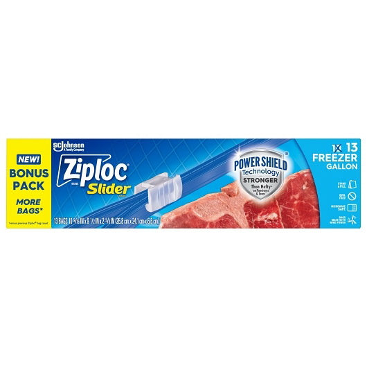 S.c. Johnson Consumer Ziploc Slider Freezer Gal 13 Count 12 - 13 Cnt