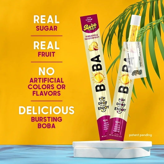 Teazzers/red River Tea Bobazz to Go Boba Pineapple Passionfruit Straw 2 - 16 - 1.06 Ounce