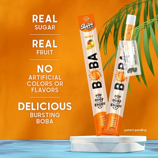 Teazzers/red River Tea Bobazz to Go Boba Mango Straw 2 - 16 - 1.06 Ounce